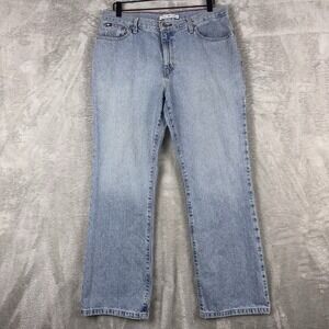 Tommy‎ Hilfiger Jeans Relaxed Straight Leg Women's 34x30 Blue Denim Vintage
